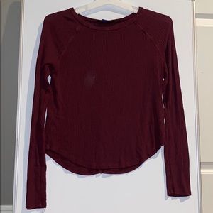 maroon long sleeve shirt!